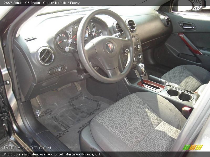 Granite Metallic / Ebony 2007 Pontiac G6 Sedan