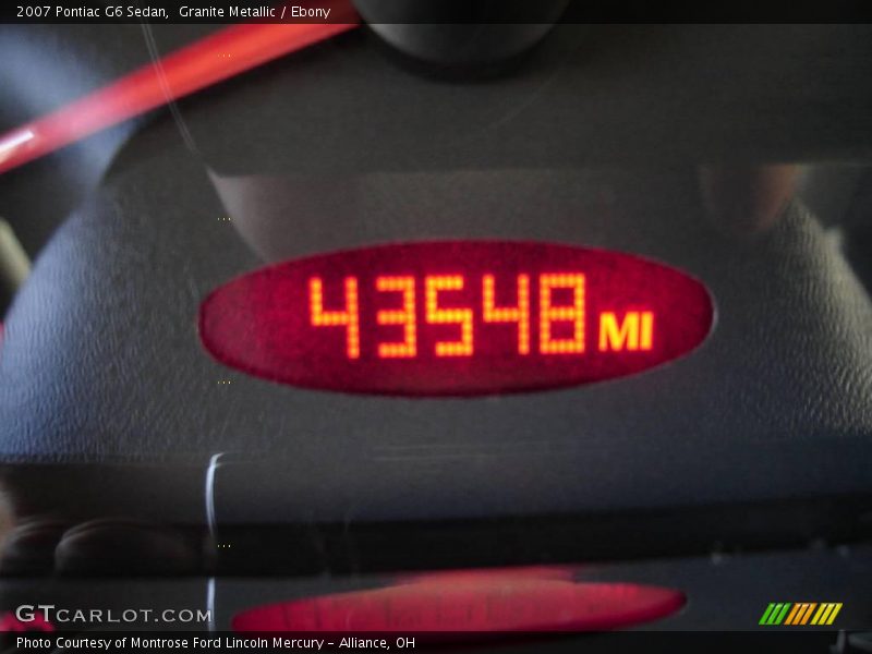 Granite Metallic / Ebony 2007 Pontiac G6 Sedan