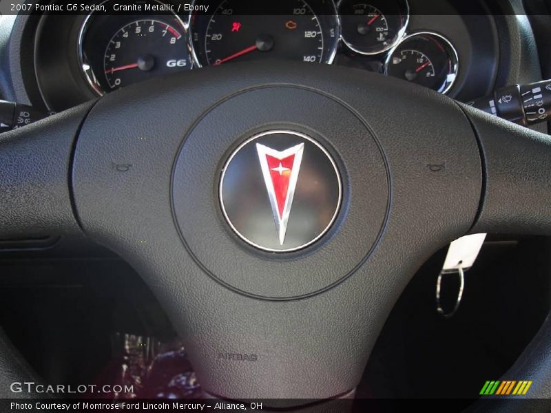 Granite Metallic / Ebony 2007 Pontiac G6 Sedan