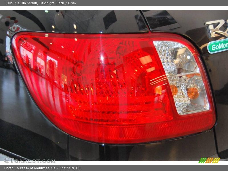 Midnight Black / Gray 2009 Kia Rio Sedan