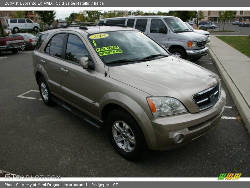 Gold Beige Metallic / Beige 2004 Kia Sorento EX 4WD
