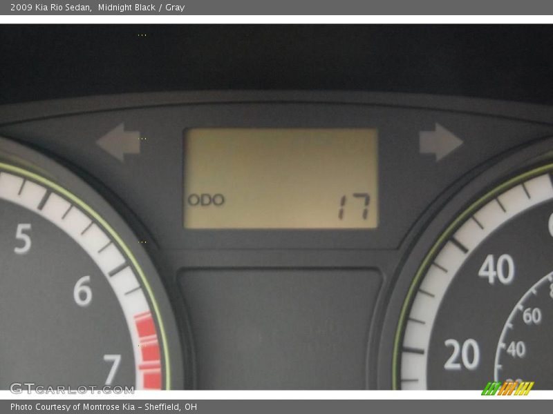 Midnight Black / Gray 2009 Kia Rio Sedan