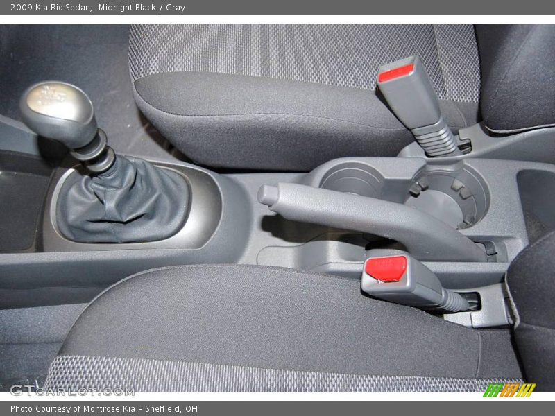 Midnight Black / Gray 2009 Kia Rio Sedan