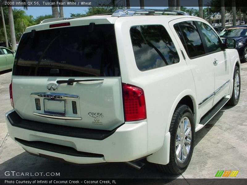 Tuscan Pearl White / Wheat 2008 Infiniti QX 56