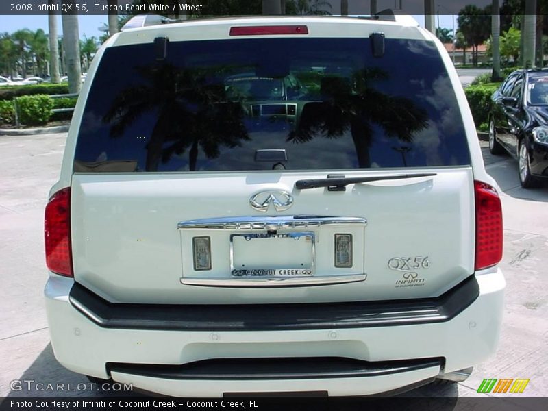 Tuscan Pearl White / Wheat 2008 Infiniti QX 56