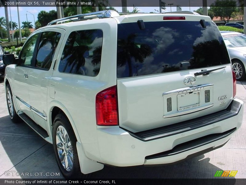 Tuscan Pearl White / Wheat 2008 Infiniti QX 56