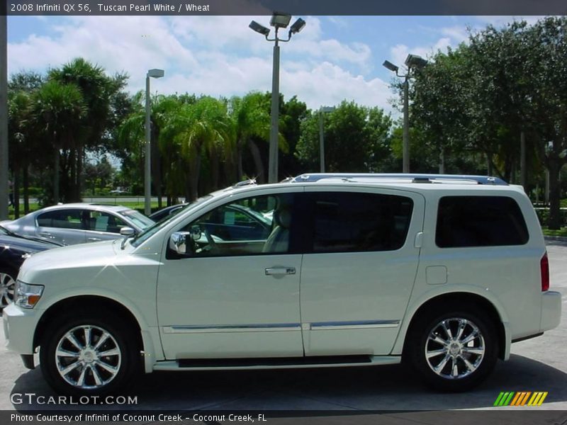 Tuscan Pearl White / Wheat 2008 Infiniti QX 56