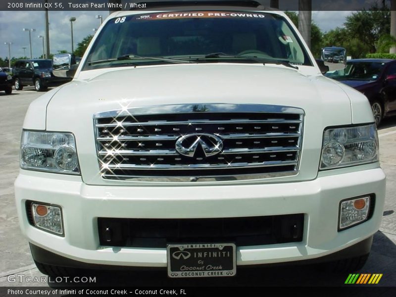 Tuscan Pearl White / Wheat 2008 Infiniti QX 56