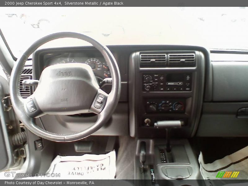 Silverstone Metallic / Agate Black 2000 Jeep Cherokee Sport 4x4