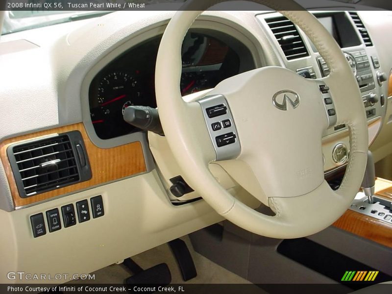 Tuscan Pearl White / Wheat 2008 Infiniti QX 56