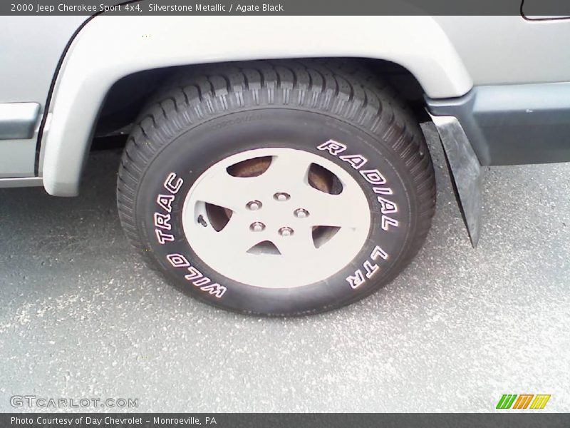 Silverstone Metallic / Agate Black 2000 Jeep Cherokee Sport 4x4