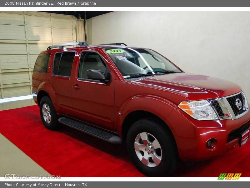 Red Brawn / Graphite 2008 Nissan Pathfinder SE