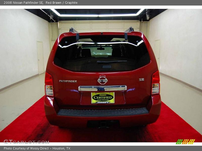 Red Brawn / Graphite 2008 Nissan Pathfinder SE