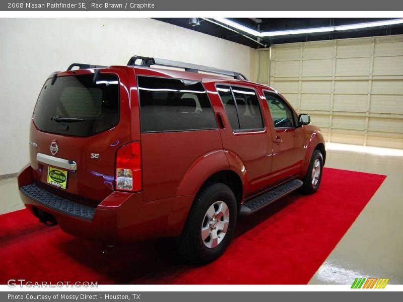 Red Brawn / Graphite 2008 Nissan Pathfinder SE