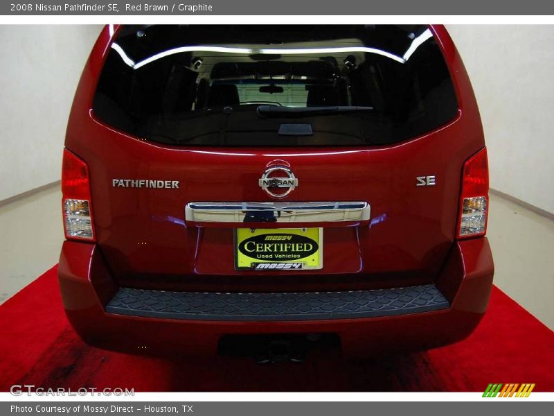 Red Brawn / Graphite 2008 Nissan Pathfinder SE