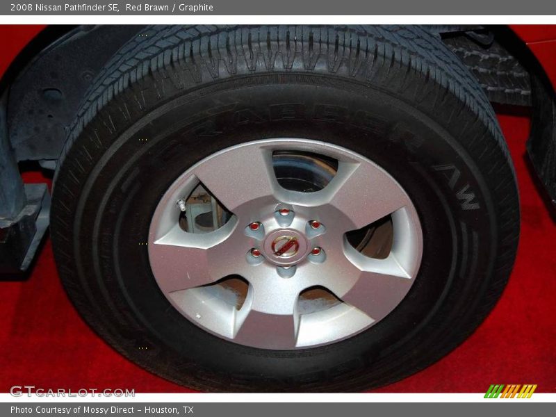 Red Brawn / Graphite 2008 Nissan Pathfinder SE