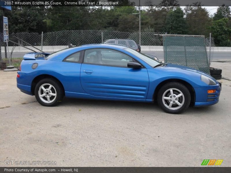 Chrome Blue Pearl / Beige/Black 2002 Mitsubishi Eclipse RS Coupe