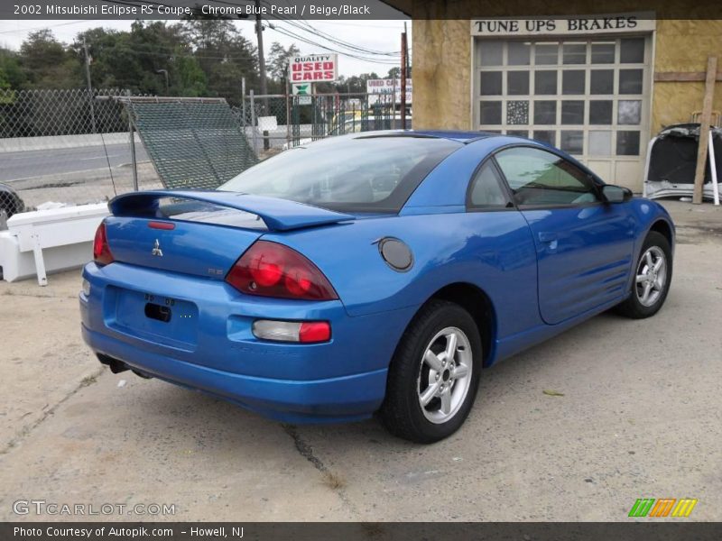 Chrome Blue Pearl / Beige/Black 2002 Mitsubishi Eclipse RS Coupe