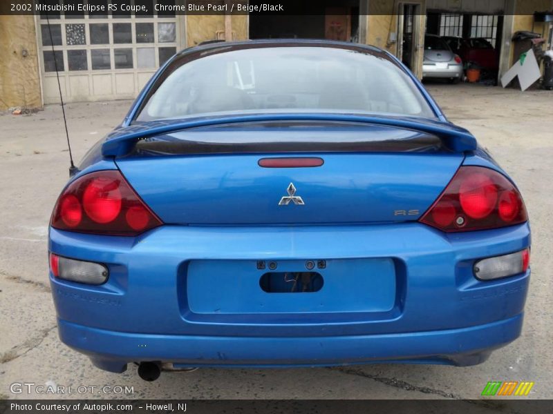 Chrome Blue Pearl / Beige/Black 2002 Mitsubishi Eclipse RS Coupe