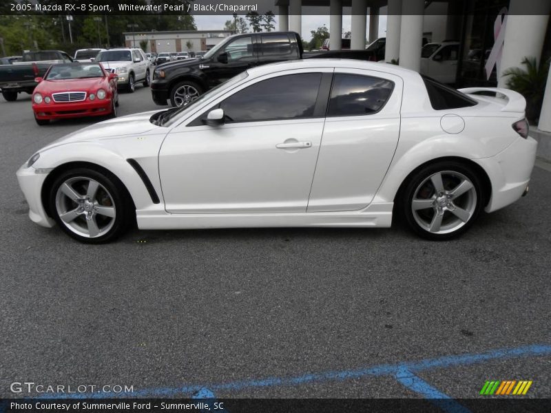 Whitewater Pearl / Black/Chaparral 2005 Mazda RX-8 Sport