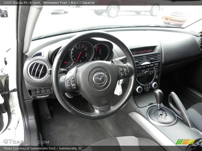 Whitewater Pearl / Black/Chaparral 2005 Mazda RX-8 Sport