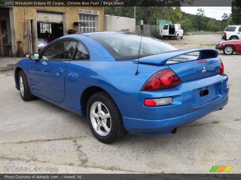 Chrome Blue Pearl / Beige/Black 2002 Mitsubishi Eclipse RS Coupe