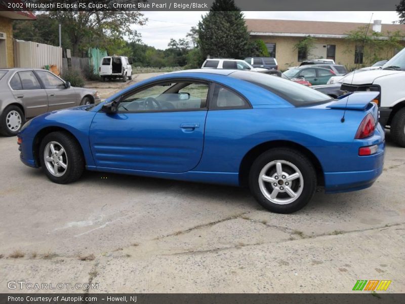 Chrome Blue Pearl / Beige/Black 2002 Mitsubishi Eclipse RS Coupe