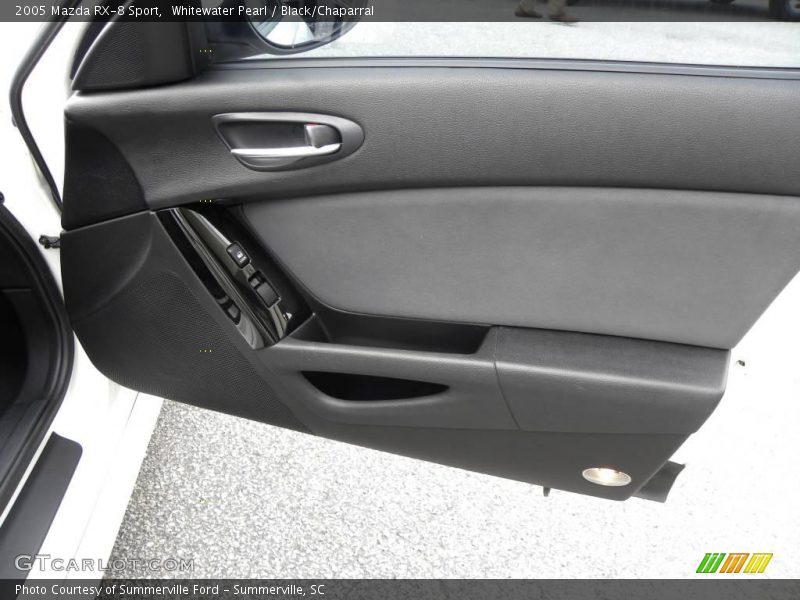 Whitewater Pearl / Black/Chaparral 2005 Mazda RX-8 Sport