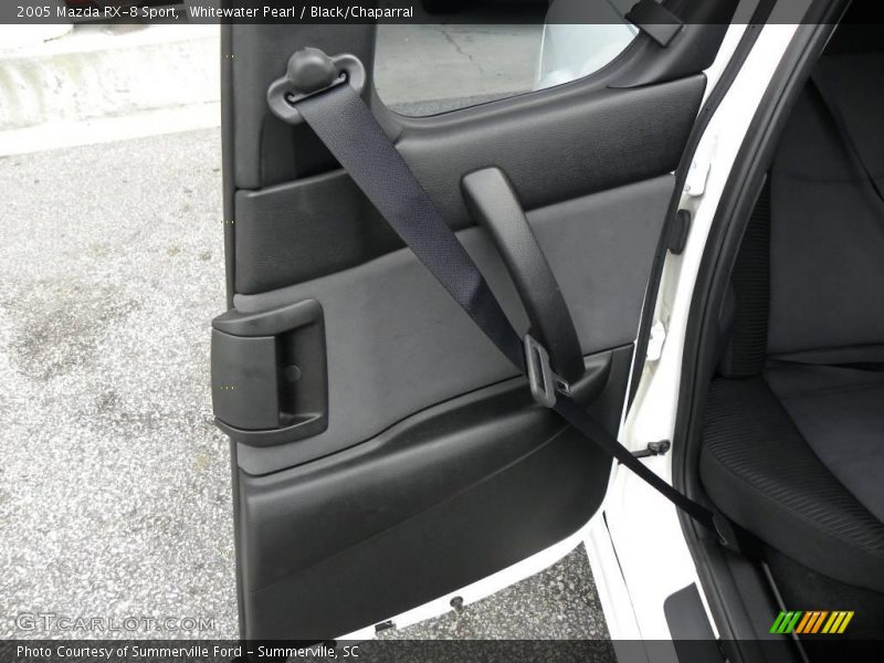 Whitewater Pearl / Black/Chaparral 2005 Mazda RX-8 Sport