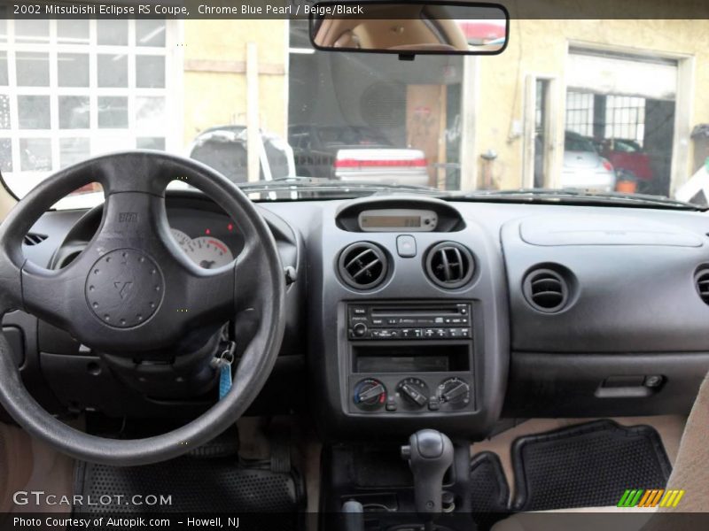 Chrome Blue Pearl / Beige/Black 2002 Mitsubishi Eclipse RS Coupe