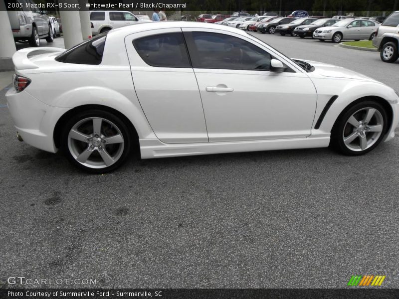 Whitewater Pearl / Black/Chaparral 2005 Mazda RX-8 Sport