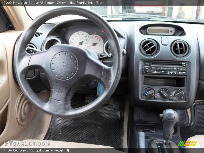 Chrome Blue Pearl / Beige/Black 2002 Mitsubishi Eclipse RS Coupe