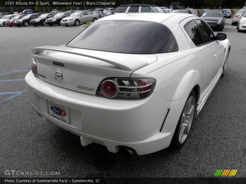 Whitewater Pearl / Black/Chaparral 2005 Mazda RX-8 Sport