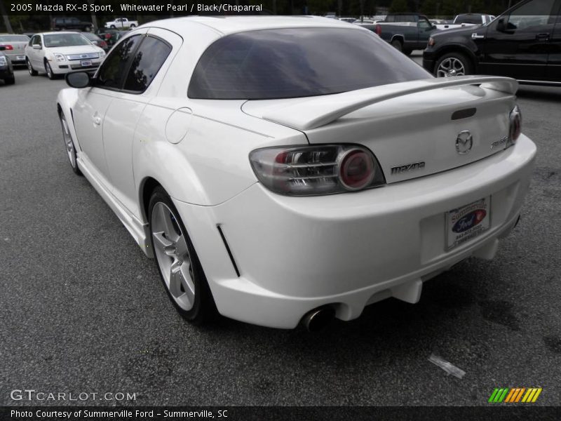 Whitewater Pearl / Black/Chaparral 2005 Mazda RX-8 Sport