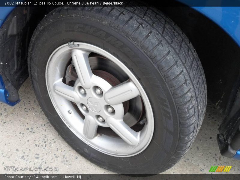 Chrome Blue Pearl / Beige/Black 2002 Mitsubishi Eclipse RS Coupe