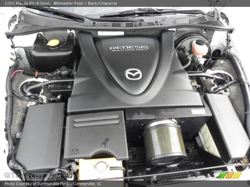 Whitewater Pearl / Black/Chaparral 2005 Mazda RX-8 Sport