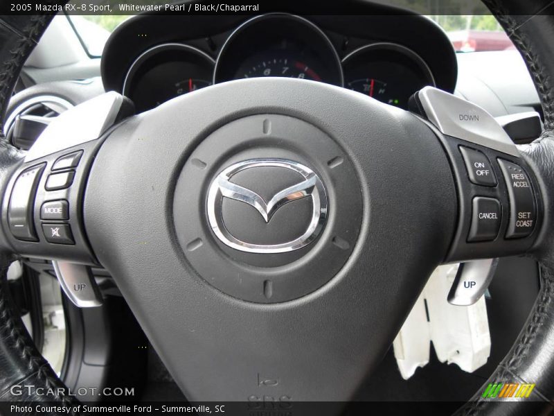 Whitewater Pearl / Black/Chaparral 2005 Mazda RX-8 Sport