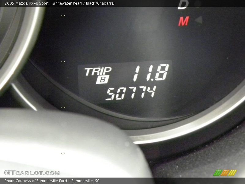 Whitewater Pearl / Black/Chaparral 2005 Mazda RX-8 Sport
