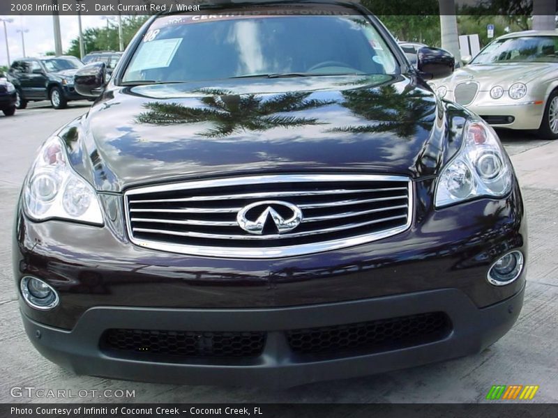 Dark Currant Red / Wheat 2008 Infiniti EX 35