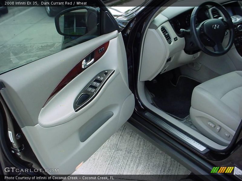 Dark Currant Red / Wheat 2008 Infiniti EX 35
