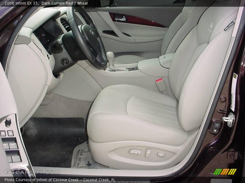 Dark Currant Red / Wheat 2008 Infiniti EX 35