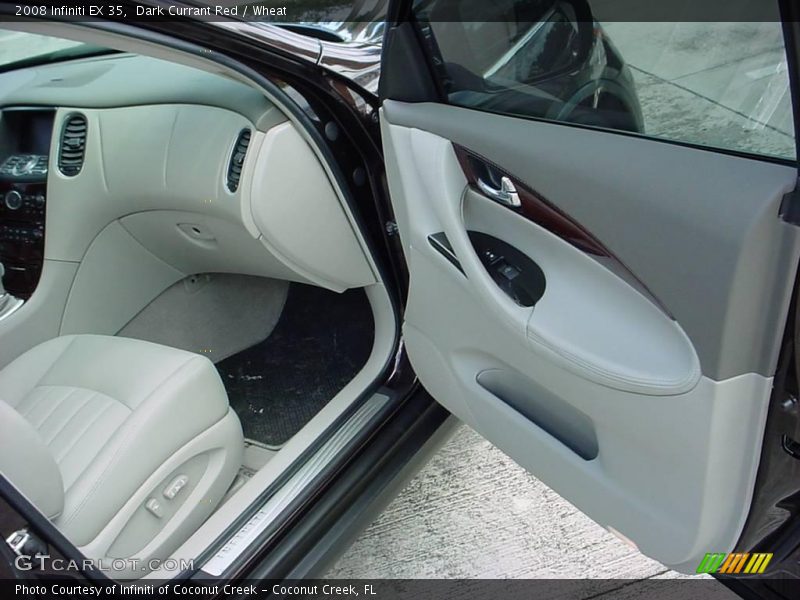 Dark Currant Red / Wheat 2008 Infiniti EX 35