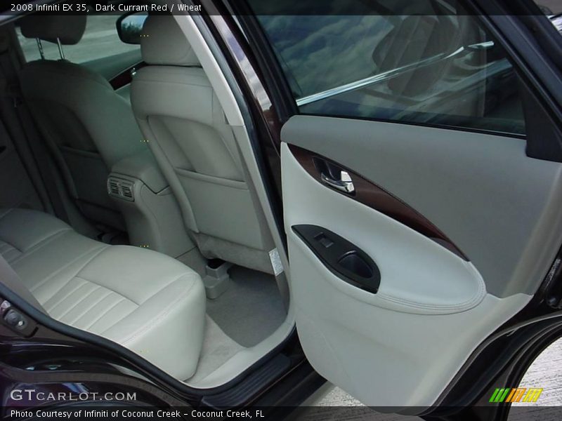 Dark Currant Red / Wheat 2008 Infiniti EX 35