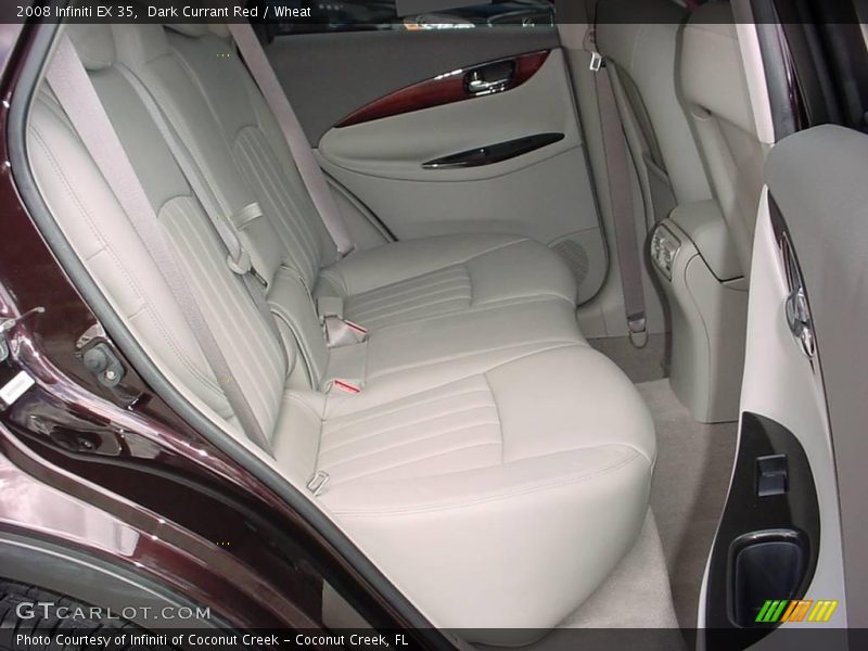 Dark Currant Red / Wheat 2008 Infiniti EX 35