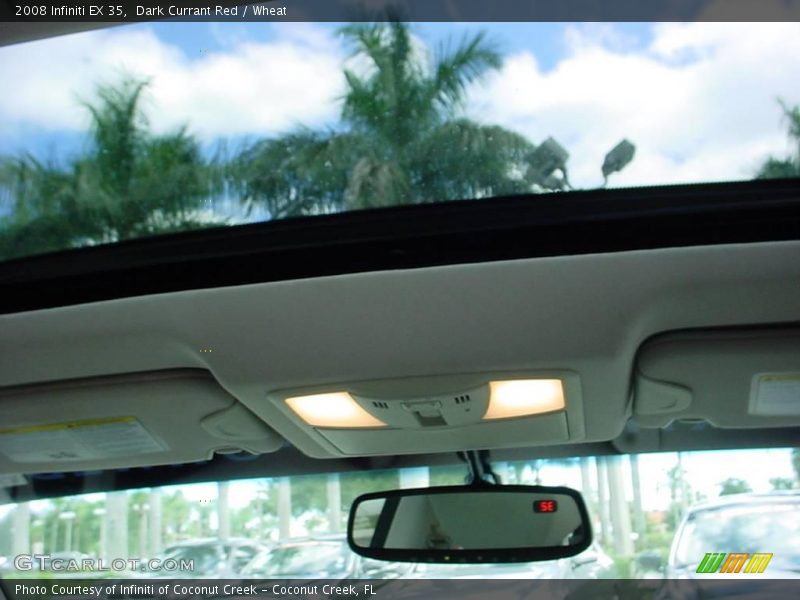 Dark Currant Red / Wheat 2008 Infiniti EX 35