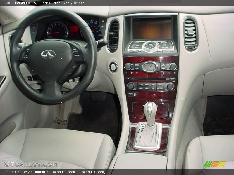 Dark Currant Red / Wheat 2008 Infiniti EX 35
