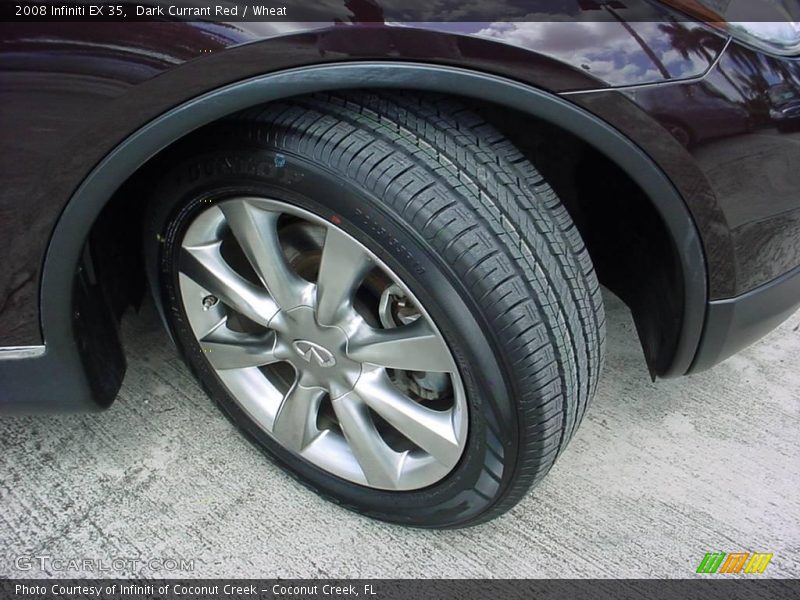 Dark Currant Red / Wheat 2008 Infiniti EX 35