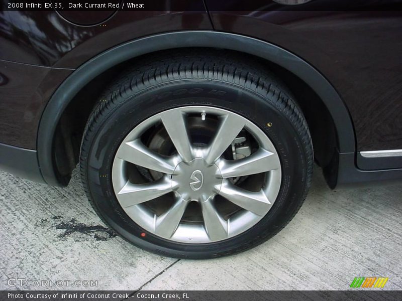 Dark Currant Red / Wheat 2008 Infiniti EX 35
