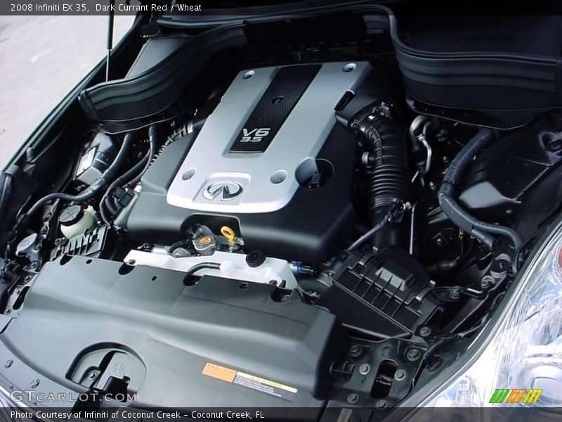 Dark Currant Red / Wheat 2008 Infiniti EX 35
