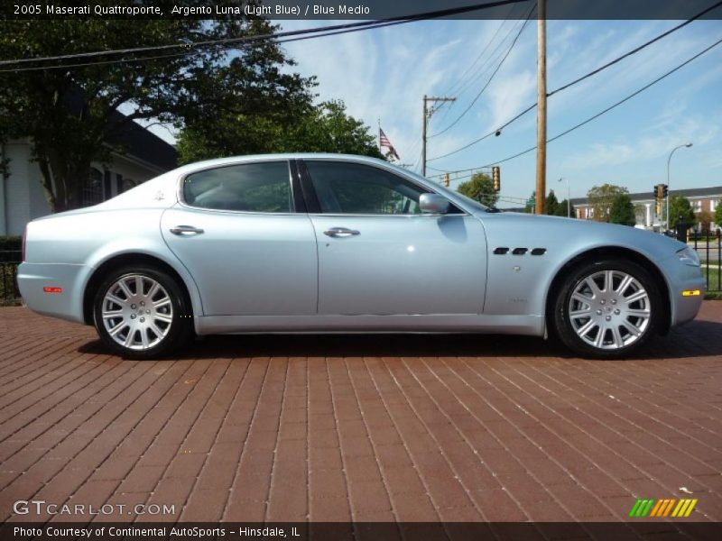 Argento Luna (Light Blue) / Blue Medio 2005 Maserati Quattroporte